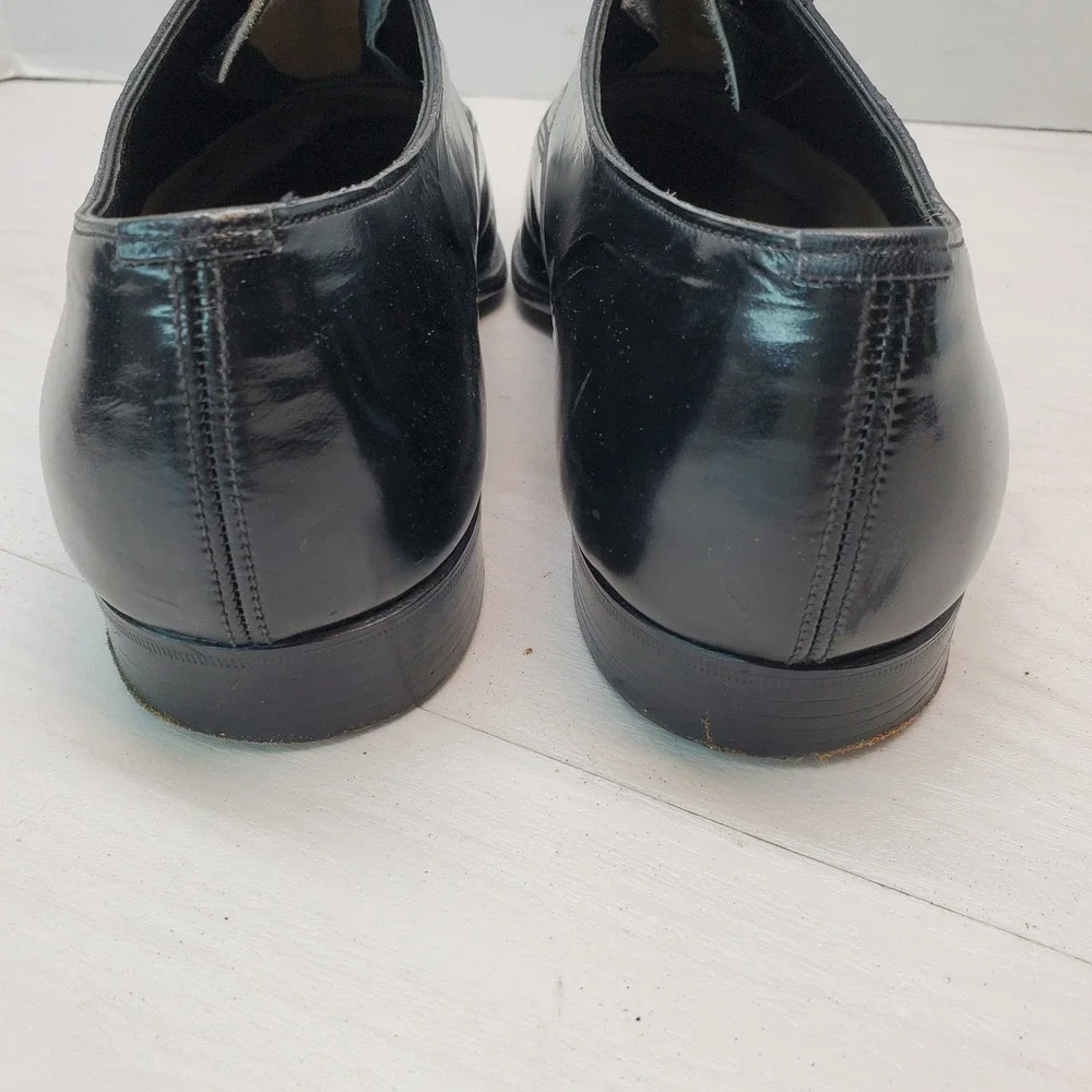 Brooks Brothers Brooks English‎ Mens Black Patent Leather Oxford Shoes 8 41 C